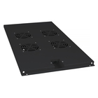 Cabeus TRAY-100-BK Модуль вентиляторный с 4-я вентиляторами для установки в напольные шкафы серии SH-05C , ND-05C глубиной 1000мм, цвет черный (RAL 9004)