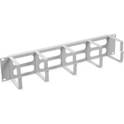 Cabeus JB08-2U-GY Кабельный органайзер горизонтальный 19" 2U, 5 колец, металлический, цвет серый (RAL7035)