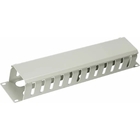 Cabeus JB07-2U-GY Кабельный органайзер 19" 2U с крышкой, металлический, цвет серый (RAL7035)