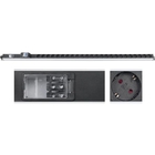 Cabeus PDU-32-24S-B-T Блок розеток для 19" шкафов, вертикальный, 24 розетки Schuko, 32А, автомат защиты, алюминиевый корпус, клеммная колодка