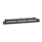 Cabeus PL-24-Cat.6-SH-Dual IDC Патч-панель 19" (1U), 24 порта RJ-45, категория 6, полностью экранированная, с задним кабельным организатором