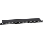 Cabeus PLHD-24-Cat.6-SH-Dual-0,5U Патч-панель высокой плотности 19" (0,5U), 24 порта RJ-45, категория 6, полностью экранированная, Dual IDC