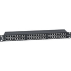 Cabeus PLHD-48-Cat.5e-SH-Dual IDC-1U Патч-панель высокой плотности 19" Высота (1U), 48 портов RJ-45, категория 5e, полностью экранированная, Dual IDC