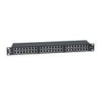 Cabeus PLHD-48-Cat.6-SH-Dual IDC-1U Патч-панель высокой плотности 19", 1U, 48 портов RJ-45, категория 6, полностью экранированная, Dual IDC