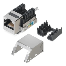 Cabeus KJ-RJ45-Cat.5e-SH-90 Вставка Keystone Jack RJ-45(8P8C), категория 5e, экранированная, заделка тип 110, белая
