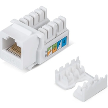 Cabeus KJ-RJ45-Cat.6-90 Вставка Keystone Jack RJ-45, категория 6, заделка тип 110, белая Cabeus KJ-RJ45-Cat.6-90 Вставка Keystone Jack RJ-45, категория 6, заделка тип 110, белая