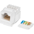Cabeus KJ-RJ45-Cat.5e-Toolless Вставка Keystone Jack RJ-45(8P8C), категория 5e, без инструмента Toolless, белая