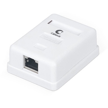 Cabeus WS-8P8C-Cat.6-SH-1 Розетка компьютерная RJ-45(8P8C), категория 6, экранированная, одинарная, внешняя, Dual IDC Cabeus WS-8P8C-Cat.6-SH-1 Розетка компьютерная RJ-45(8P8C), категория 6, экранированная, одинарная, внешняя, Dual IDC