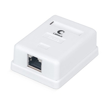 Cabeus WS-8P8C-Cat.5e-SH-1 Розетка компьютерная RJ-45(8P8C), категория 5e, экранированная, одинарная, внешняя, Dual IDC Cabeus WS-8P8C-Cat.5e-SH-1 Розетка компьютерная RJ-45(8P8C), категория 5e, экранированная, одинарная, внешняя, Dual IDC