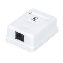 Cabeus WS-8P8C-Cat.6-1 Розетка компьютерная RJ-45(8P8C), категория 6, одинарная, внешняя, Dual IDC Cabeus WS-8P8C-Cat.6-1 Розетка компьютерная RJ-45(8P8C), категория 6, одинарная, внешняя, Dual IDC