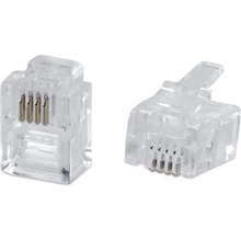 Cabeus 6P4C Телефонный коннектор RJ-11