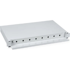 Cabeus ODF-19-8-ST Кросс бокс оптический 19" на 8 ST(FC) со сплайс пластиной, выдвижной (без пигтейлов и проходных адаптеров)