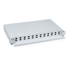 Cabeus ODF-19-24-SC Кросс бокс оптический 19" на 24 SC (LC duplex) со сплайс пластиной, выдвижной (без пигтейлов и проходных адаптеров)