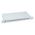 Cabeus FO-19-24ST Кросс бокс оптический 19" на 24 ST(FC) со сплайс пластиной и КДЗС (без пигтейлов и проходных адаптеров)