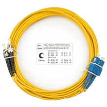 Cabeus FOP(d)-9-SC-ST-5m Шнур оптический duplex SC-ST 9/125 sm 5м LSZH