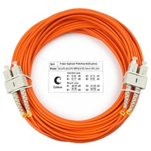 Cabeus FOP-62-SC-SC-10m Шнур оптический duplex SC-SC 62,5/125 mm 10м LSZH