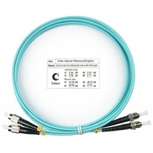 Cabeus FOP-50-FC-ST-2m Шнур оптический duplex FC-ST 50/125 mm OM3 2м LSZH