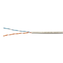 Cabeus UTP-2P-Cat.5e-SOLID-GY Кабель витая пара UTP (U/UTP), категория 5e, 2 пары (24 AWG) , одножильный, серый (305 м)