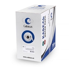 Cabeus UTP-4P-Cat.5e-SOLID-WH Кабель витая пара UTP (U/UTP), категория 5e, 4 пары (24 AWG), одножильный, белый (305 м), системная гарантия 25 лет.