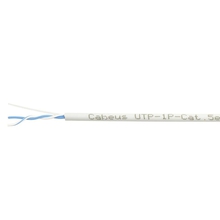 Cabeus UTP-1P-Cat.5e-SOLID Кабель витая пара (UTP), категория 5e, 1 пара (24 AWG), одножильный (solid), серый (500 м)