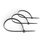 Cabeus GTOUT-250 Стяжка нейлоновая неоткрывающаяся, безгалогенная (halogen free), 250x3.6мм, черная, outdoor (для использования от -40 до +85 C), устойчивая к UV, (100 шт)