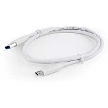 Bion Кабель  USB 3.0 AM to Type-C cable (AM/CM), 1 m, white. 5 Гбит/с .  3A (36W) [BNCCP-USB3-AMCM-1M-W]