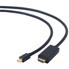 Cablexpert Кабель mDP-HDMI, 20M/19M, 1.8м, черный, позол.разъемы, пакет (CC-mDP-HDMI-6) Cablexpert Кабель mDP-HDMI, 20M/19M, 1.8м, черный, позол.разъемы, пакет (CC-mDP-HDMI-6)