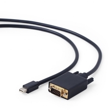 Cablexpert Кабель mDP-VGA, 20M/15M, 1.8м, черный, позол.разъемы, пакет (CC-mDPM-VGAM-6) Cablexpert Кабель mDP-VGA, 20M/15M, 1.8м, черный, позол.разъемы, пакет (CC-mDPM-VGAM-6)