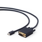 Cablexpert Кабель mDP-VGA, 20M/15M, 1.8м, черный, позол.разъемы, пакет (CC-mDPM-VGAM-6)