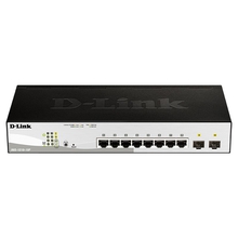 D-Link DGS-1210-10P/FL1A Управляемый коммутатор 2 уровня с 8 портами 10/100/1000Base-T и 2 портами 1000Base-X SFP (8 портов с поддержкой PoE 802.3af/802.3at (30 Вт), PoE бюджет 65 Вт)