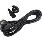 Exegate EP280665RUS Кабель питания ExeGate Power PC-5P (Евровилка угловая Schuko->С13) VDE-250V-3*0.75mm2, медь, черный, 5м.