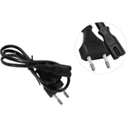 Exegate EP280674RUS Кабель питания ноутбуков, аудио/видео ExeGate Power PCN-7,5P (Евровилка CEE7/16->С7) VDE-250V-2*0.5mm2, медь, черный, 0.75м.