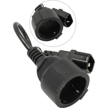 Exegate EP280681RUS Кабель-переходник (UPS->розетка) ExeGate Power EC-30P (C14->Евророзетка Schuko) VDE-250V-3*0.75mm2, медь, черный, 0.15м. Exegate EP280681RUS Кабель-переходник (UPS->розетка) ExeGate Power EC-30P (C14->Евророзетка Schuko) VDE-250V-3*0.75mm2, медь, черный, 0.15м.