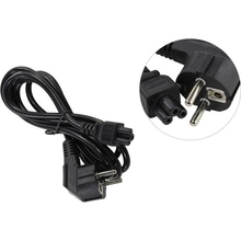 Exegate ES281010RUS Кабель питания ноутбуков ExeGate Special PC5-1,8S (Евровилка Schuko->С5) 3*0.75mm2, ССА, черный, 1.8м.