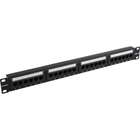 Exegate EX281080RUS Патч-панель UTP 19" 24 port кат.6 ExeGate  разъём KRONE&110 (dual IDC), 1U, RoHS, цвет черный