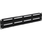 Exegate EX281085RUS Патч-панель UTP 19" 48 port кат.6 ExeGate  разъём KRONE&110 (dual IDC), 2U, RoHS, цвет черный