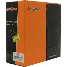 Exegate EX281816RUS Кабель Exegate UTP4-C5e-CCA-S24-IN-PVC-GY-100 UTP 4 пары кат.5e CCA, 24AWG, бухта 100м, серый, PVC Exegate EX281816RUS Кабель Exegate UTP4-C5e-CCA-S24-IN-PVC-GY-100 UTP 4 пары кат.5e CCA, 24AWG, бухта 100м, серый, PVC