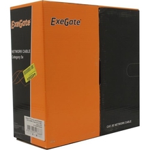 Exegate EX281812RUS Кабель Exegate FUTP4-C5e-CCA-S24-IN-PVC-GY-100 FTP 4 пары кат.5e CCA, 24AWG, экран, бухта 100м, серый, PVC Exegate EX281812RUS Кабель Exegate FUTP4-C5e-CCA-S24-IN-PVC-GY-100 FTP 4 пары кат.5e CCA, 24AWG, экран, бухта 100м, серый, PVC