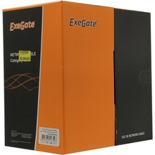 Exegate EX281821RUS Кабель Exegate  UTP-2-C5e-CU-S24-IN-PVC-GY-305 UTP 2 пары кат.5e медь, 24AWG, бухта 305м, серый, PVC