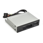 Exegate EX283581RUS Картридер USB2.0 ExeGate <CR-415> 3.5", мультиформатный: CF/SD/MMC/MS/MS Duo/MS pro/T flash, черный, металл