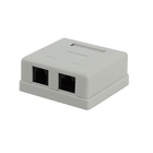 Gembird NA-TA/1 Розетка RJ45+RJ11 кат.5e UTP внешняя 2 порта, 110&Krone