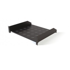 Hyperline TAL3-2U-400-RAL9005 Полка угловая с перфорацией 19", 2U, ширина 440 мм, глубина 400 мм, цвет черный (RAL 9005)