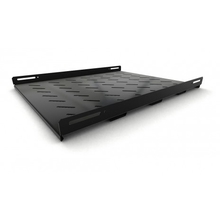 Hyperline TSH3H-650-RAL9004 Полка стационарная усиленная, глубина 650 мм, с боковым креплением, нагрузка до 100 кг, для шкафов серии TTB, TTR, TTC2, 485х650мм (ШхГ), цвет черный (RAL 9004)