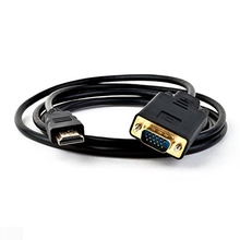 ORIENT  Кабель-адаптер HDMI M  C702 --> VGA 15M, длина 1.8 метра, черный