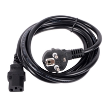 VCOM CE021-CU1.5-1.8 Кабель компьютер --> розетка 220V ( угловая Евровилка) <VDE> 3G*1.5mm2  , 1,8м