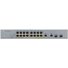 ZYXEL GS1350-18HP-EU0101F L2 коммутатор PoE+ для IP-видеокамер 16xGE PoE+, 2xCombo (SFP/RJ-45), бюджет PoE 250 Вт, дальность передачи питания до 250 м, автоперезагрузка PoE-портов