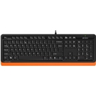 Клавиатура A-4Tech Fstyler FK10  ORANGE черный/оранжевый USB [1147534]