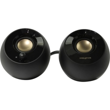 Колонки CREATIVE PEBBLE MF1680, 2.0, черный [51mf1680aa000]