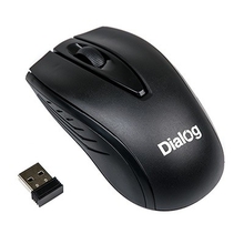 Мышь MROC-17U Dialog Comfort RF 2.4G Optical - 3 кнопки + ролик прокрутки, USB, черная