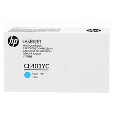 HP Картридж CE401YC лазерный голубой (белая корпоративная коробка)